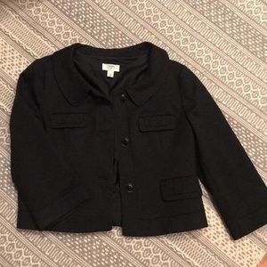 LOFT Black 3/4 sleeve Blazer Sz 10